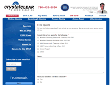 Tablet Screenshot of abcrystalclear.ca